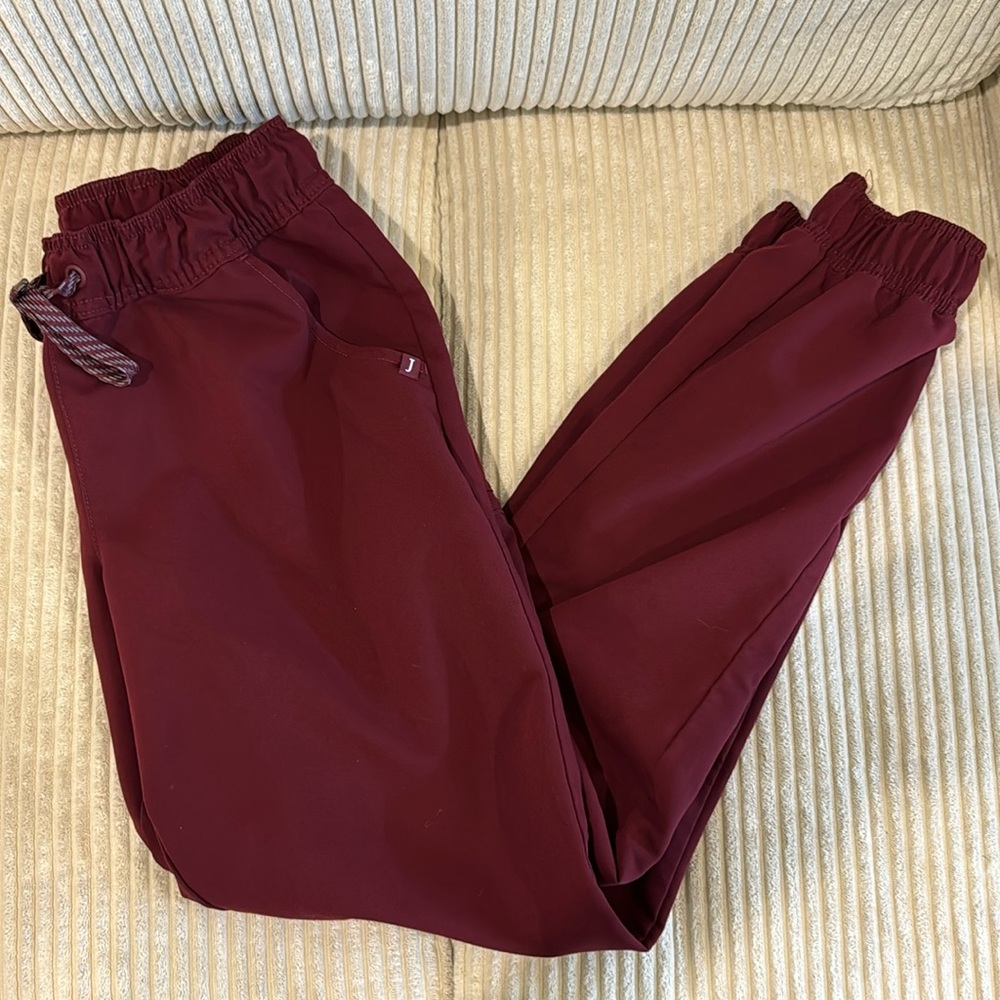 Jaanuu Neo Classic Scrub Jogger Pant - Burgundy | S